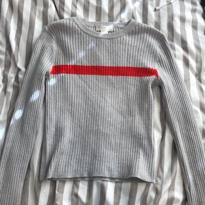 Long sleeve mid crop top